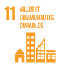 Logotype de l'objectif de développement durable "Villes et communautés durables"