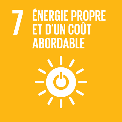 Logotype de l'objectif de développement durable (ODD) n°7 : "Énergie propre et d'un coût abordable"