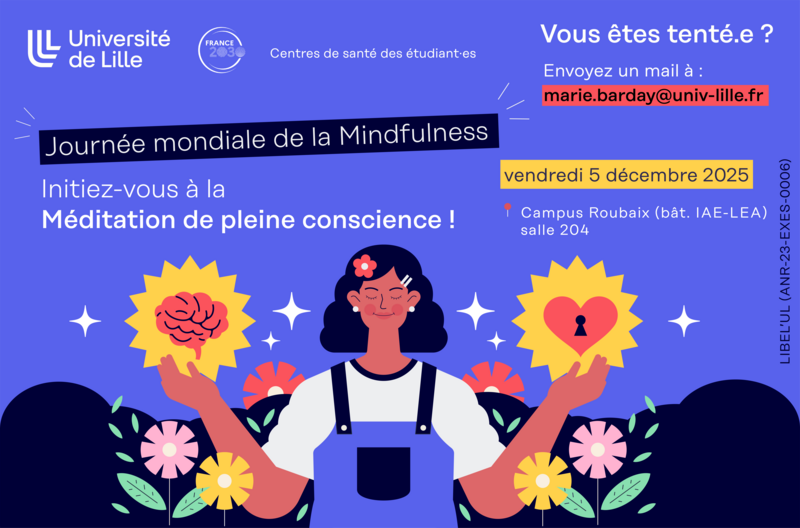 Visuel de communication sur la séance de découverte de la méditation de pleine conscience