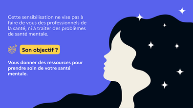 Slides d'introduction de la session de sensibilisation à la santé mentale positive