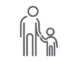 Pictogramme illustratif : Adulte et enfant