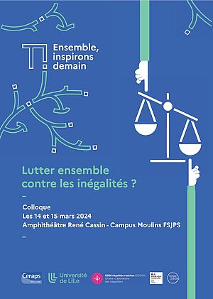 Colloque du 14 et 15 mars 2024 "Lutter ensemble contre les inégalités ?", dans le cadre de chaire ODD "Inégalités réduites". Amphithéatre René Cassin - Campus Moulin FSJPS